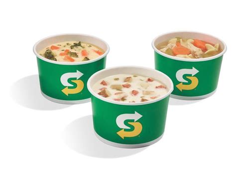 Soup’s on at Subway with a special weekend discount on three varieties ...