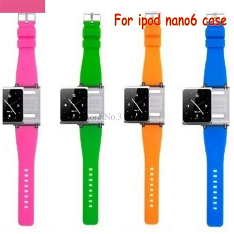 Wrist Strap Watch Band For iPod nano 6 For ipod nano6 With Retail Package 9 colors Silicon Wrist ...