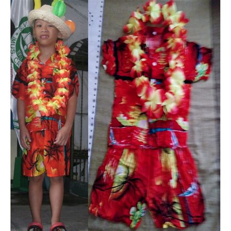 Hawaiian costume for boys, Babies & Kids, Babies & Kids Fashion on Carousell