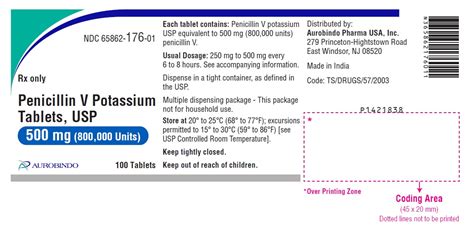 Penicillin V Potassium 500 mg Tablet Bottle 100 Tablets - Merit Pharmaceutical