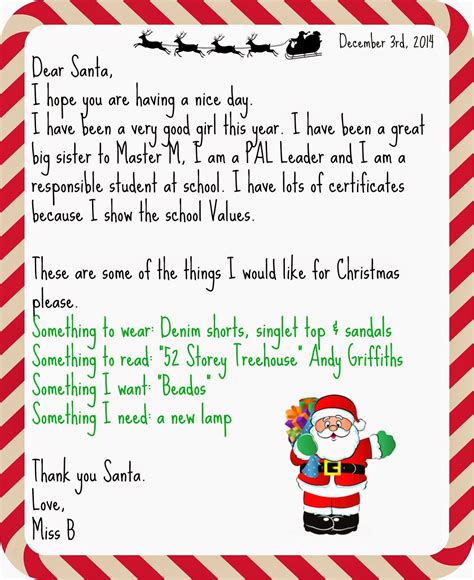 a letter to santa limit buy