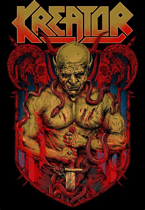 KREATOR on Behance | Heavy metal bands art, Metal posters art, Heavy ...