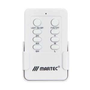 Martec Slimline AC Ceiling Fan Remote - Handpiece & Receiver