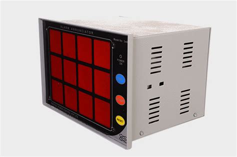 12 Window Alarm Annunciators With Metal Enclosure, Manufacturer ...