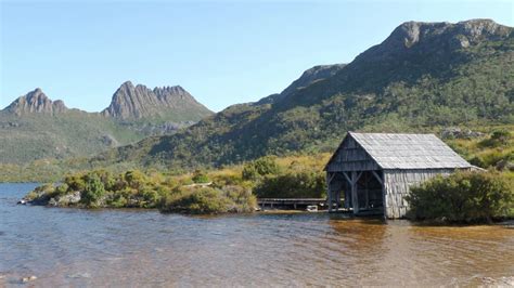 Mountains and lake landscape in Tasmania, Australia image - Free stock ...