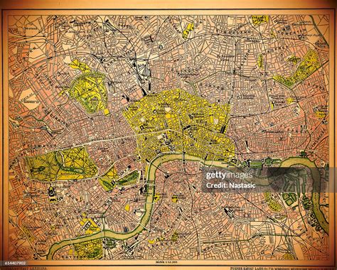 Historic Map Of London High-Res Vector Graphic - Getty Images