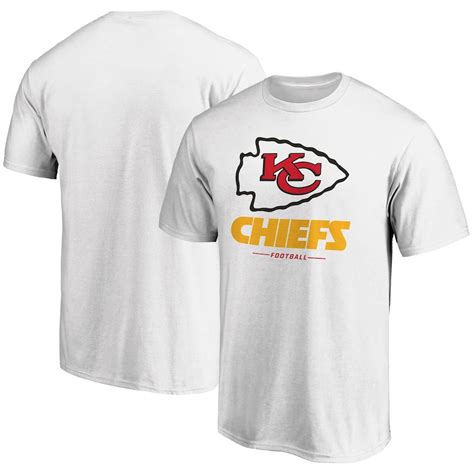 Men's Fanatics Branded White Kansas City Chiefs Team Lockup Logo T-Shirt