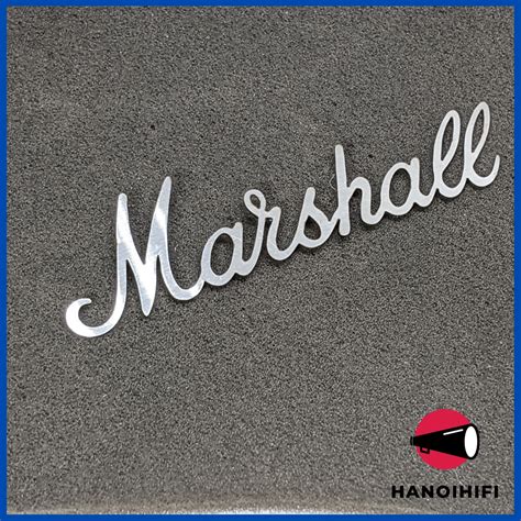 Logo marshall chữ marshall chữ inox logo loa cắt bằng laser siêu chuẩn ...