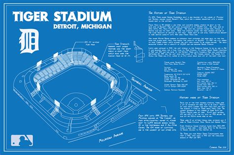 Tiger Stadium Blueprint on Behance