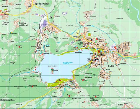 Detailed map of Lake Bled - Ontheworldmap.com