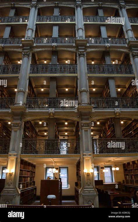 Interior of historic Peabody library Stock Photo - Alamy