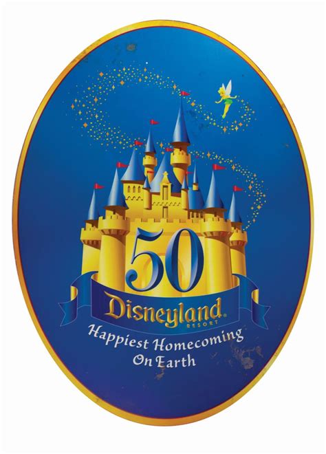 Disneyland 50th Anniversary Sign.