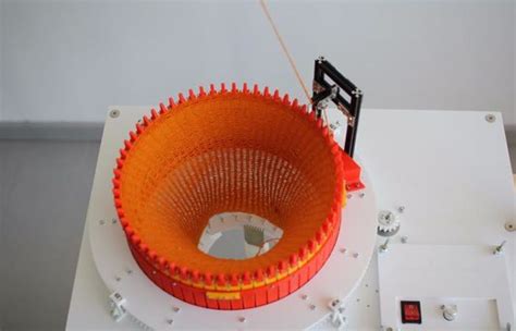 3D Printed Circular Knitic Knitting Machine Created By Makers