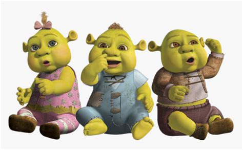 Shrek Baby Ogres Triplets - Shrek Children, HD Png Download ...