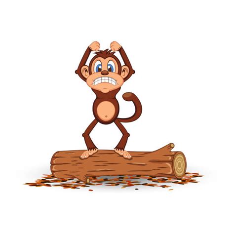 Monkey Mischief Cartoon Chimpanzee Illustrations, Royalty-Free Vector Graphics & Clip Art - iStock