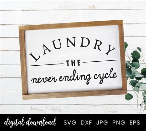 Funny Laundry Room Decor Sign Svg File Rustic Laundry | Etsy