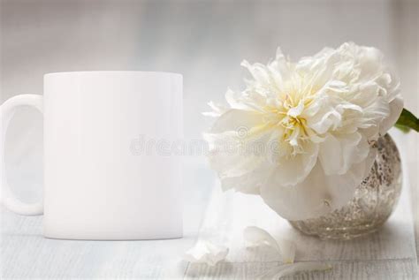 White Blank Coffee Mug Ready For Your Custom Design/quote. Stock Image - Image of blank, text ...