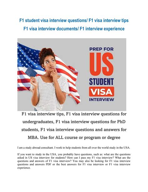 F1 visa interview questions, F1 visa interview tips, F1 visa interview ...