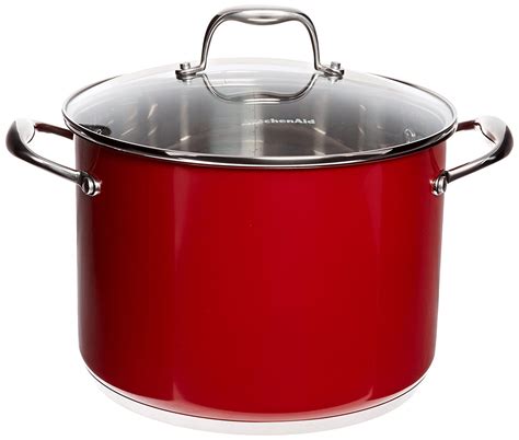 KitchenAid Stainless Steel 1.5-Quart Saucepan with Lid Cookware - Empire Red | Cookware design ...