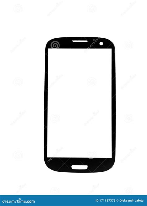 Black Outline of a Mobile Phone Stock Image - Image of digital, call ...