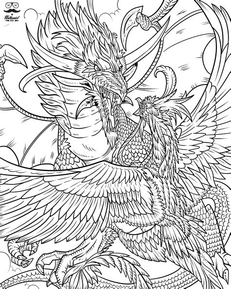 Mythical Dragon Dragon Coloring Pages For Adults, 558 Best Images About ...