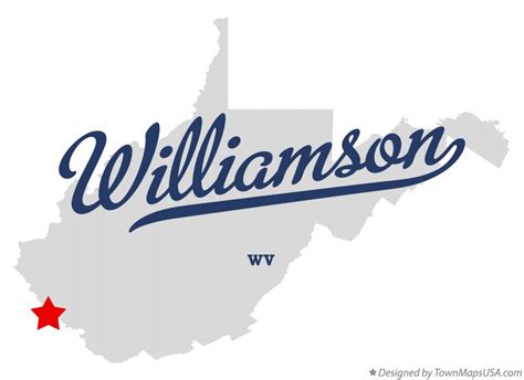 Map of Williamson, WV, West Virginia