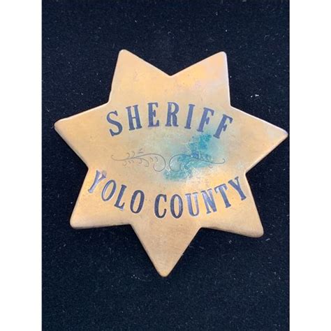 YOLO COUNTY SHERIFF BADGE - Able Auctions