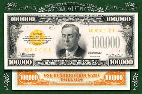 Discover your favorite brand Reproduction 1934 $100,000 Gold Certificate Read Description Below ...