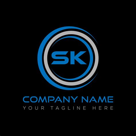 SK letter logo creative design. SK unique design. 21339569 Vector Art at Vecteezy