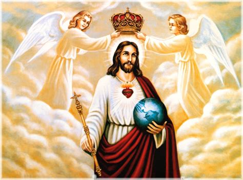 Angels Putting Crown On King Jesus Christ