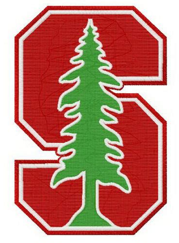 Stanford Cardinal logo embroidery design