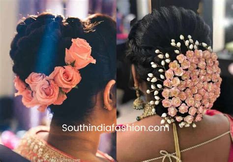 Indian Wedding Bun Hairstyle With Flowers and Gajra!