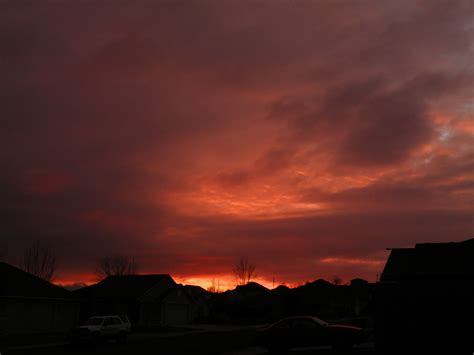 Overcast Sunset | This is a shot of the sunset on February 1… | Flickr