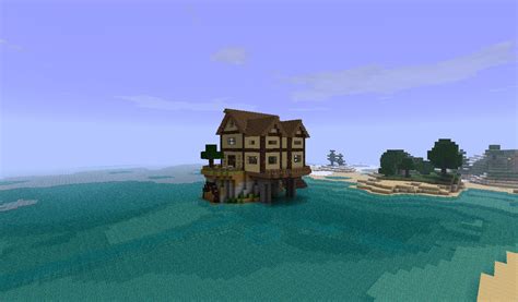 Small cottage island house Minecraft Map