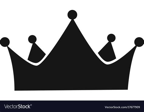 Isolated crown silhouette Royalty Free Vector Image