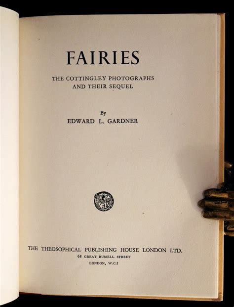 1951 Rare Book - FAIRIES, The Cottingley Photographs And Their Sequel – MFLIBRA - Antique Books