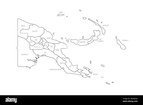 Papua New Guinea political map of administrative divisions Stock Vector Image & Art - Alamy