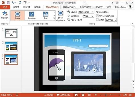 How To Zoom In or Out To Switch Slides in PowerPoint