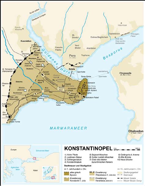 Constantinople Location On World Map - Map With States And Capitals