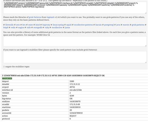 Security Unplugged !!!: AWS VPC Flow Logs grok Pattern