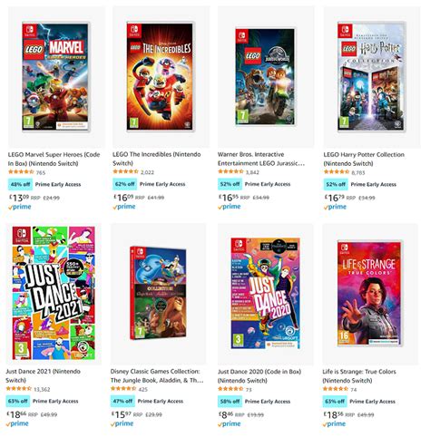 Prime Day Nintendo Switch Game Deals @ Amazon