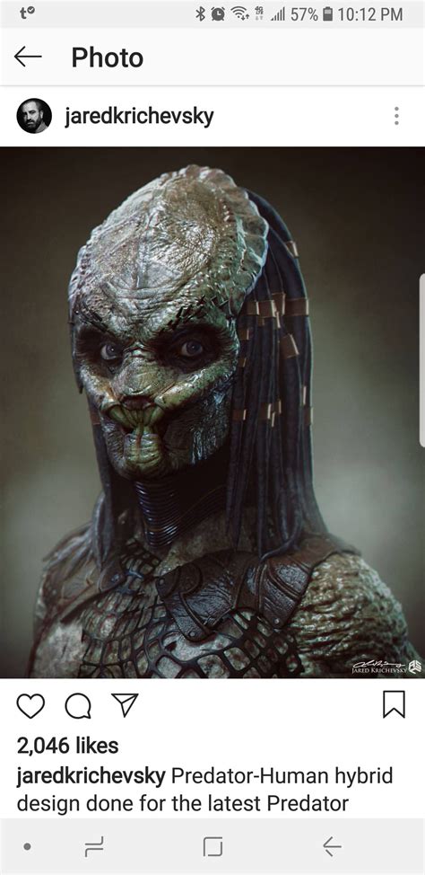 Umm...regected human/predator hybrid concept...thank god : predator