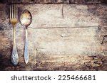 Vintage Cutlery Rustic Wood Free Stock Photo - Public Domain Pictures