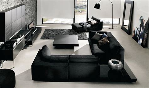 Simple Living Room Black And White Interior Design - Best Photo Source