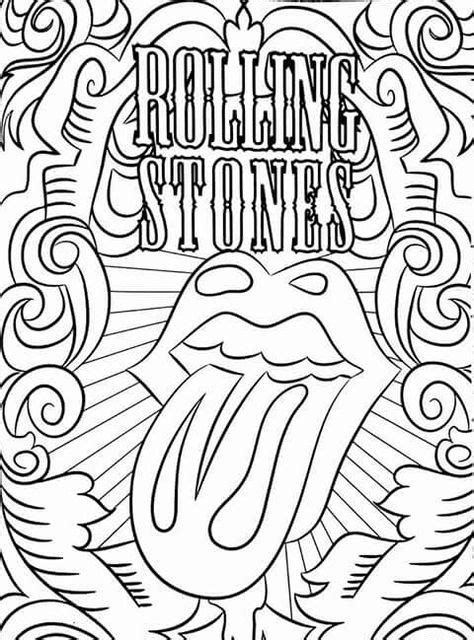 Rolling Stones Coloring Pages - Tedy Printable Activities