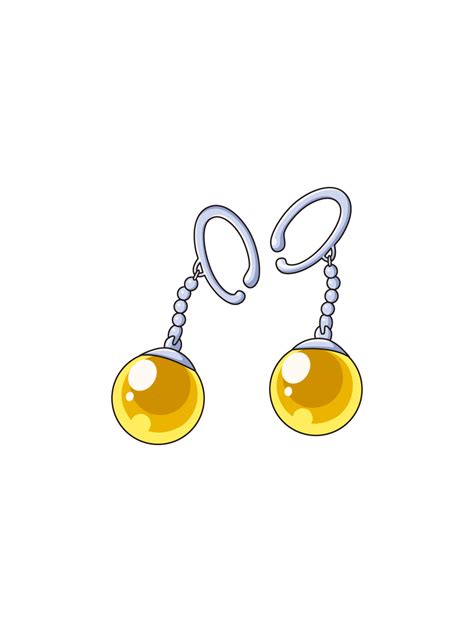 Potara earrings render [Dokkan Battle] by Maxiuchiha22 on DeviantArt