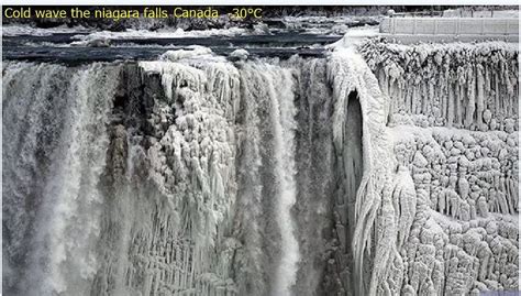 Stunning photos show frozen Niagara Falls