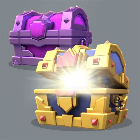 ArtStation - Rewards Chest for a Mobile Game