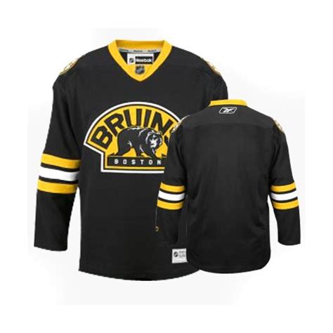 Blank Third Authentic Jersey - Black Reebok Bruins Jersey