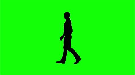 Man silhouette walking on green screen in 2023 | Greenscreen ...